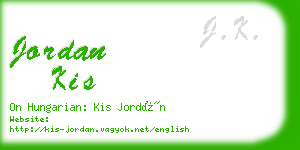 jordan kis business card